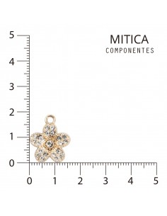 Flor de Strass Dorado Art....