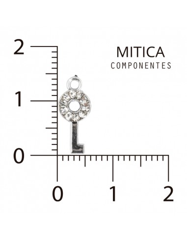 Llave Mini de Strass Níquel Art....
