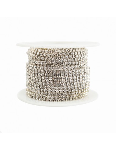 Cadena Strass Níquel Cristal...