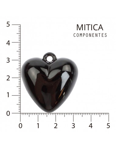 Corazón Acrílico Negro Art.L1632 [1U]