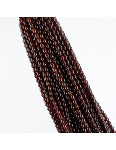 Cuenta de Vidrio Ovalado Cacao...