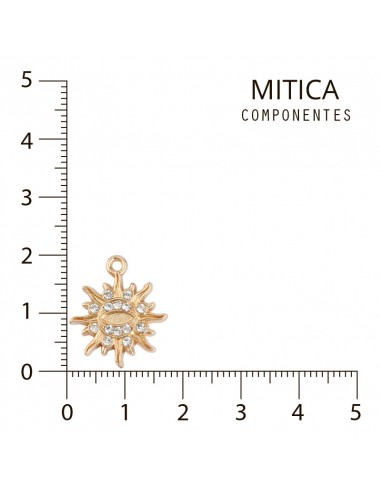 Sol de Strass Cristal Dorado Art....