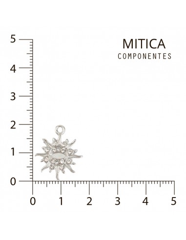 Sol de Strass Cristal Níquel Art....