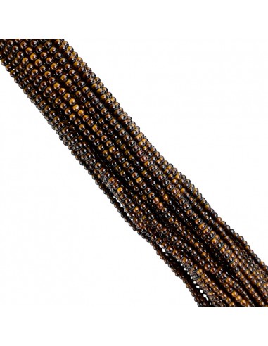 Cuenta de Vidrio Bicolor 4MM Marrón...