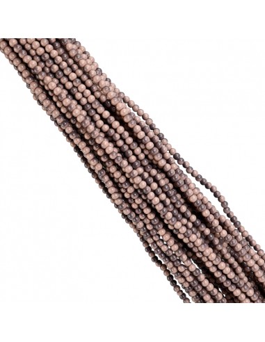 Cuenta de Vidrio Bicolor 4MM Lila...