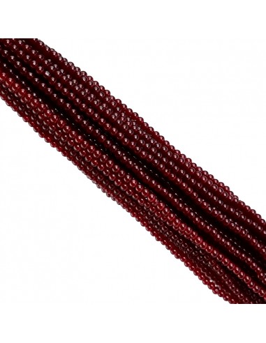 Cuenta de Vidrio común 4MM Bordo...