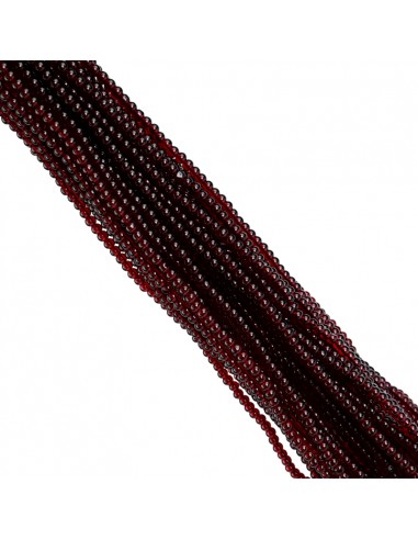 Cuenta de Vidrio común 4MM Rojo [1tira ]