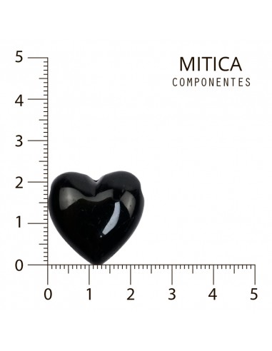 Corazón Acrílico Pasante Negro...