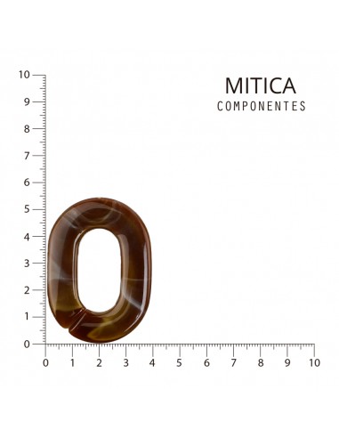 Pieza de Acrílico Oval Cacao...