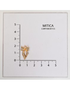 Moño con Strass Dorado Art....