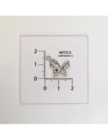 Mariposa con Strass Níquel Art. M7128...