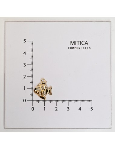 Pez con Strass Dorado Art. M7102 [1 u]
