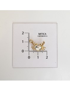 Cangrejo con Strass Dorado...