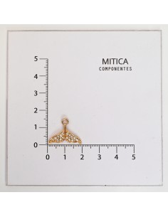 Aleta de Strass Dorado...