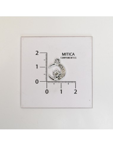 Luna Con Strass Níquel Art.M7108[1 Unid]