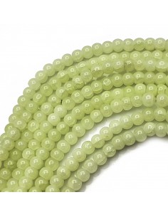 100 Cuentas De Vidrio Pony/cuervo De 9 Mm - Color Beige, Agujero De 4 Mm, Perfectas Para Bisutería Y Manualidades