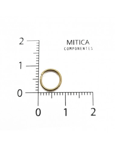 Argolla redonda dorado 8x1 [100 g]