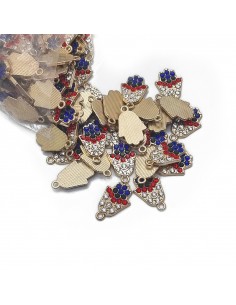 Dije strass dorado PI01 [1 u] 2