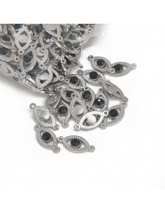 Dije strass níquel/negro... 2